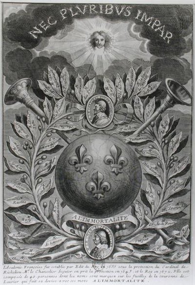 Frontyspis dla Nieśmiertelnego autorstwa French School